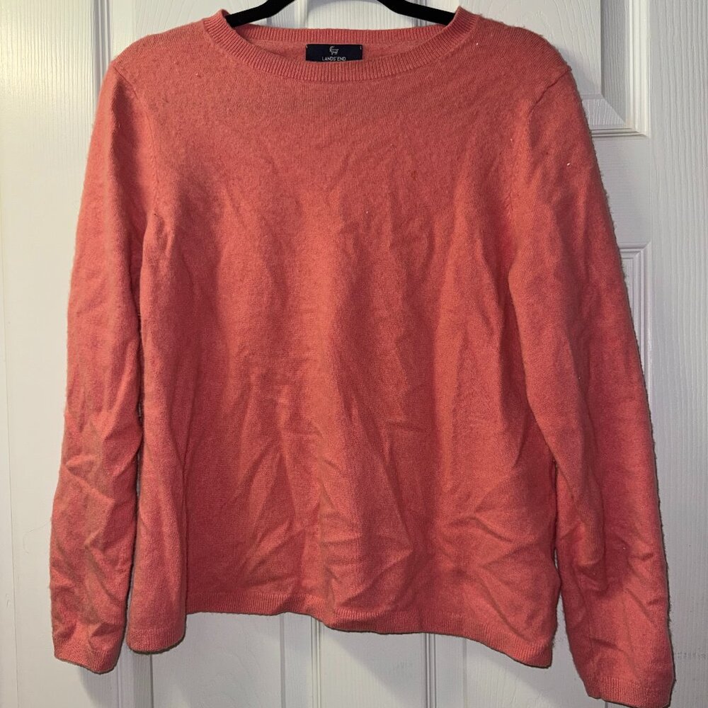 Lands' End Cashmere Blend Crewneck Sweater